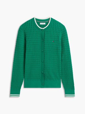 Женские кардиганы Tommy Hilfiger Tipped Cable Knit Cardigan — фото 5
