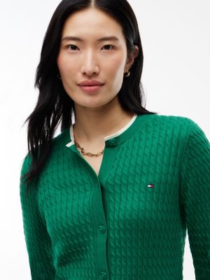 Женские кардиганы Tommy Hilfiger Tipped Cable Knit Cardigan — фото 3