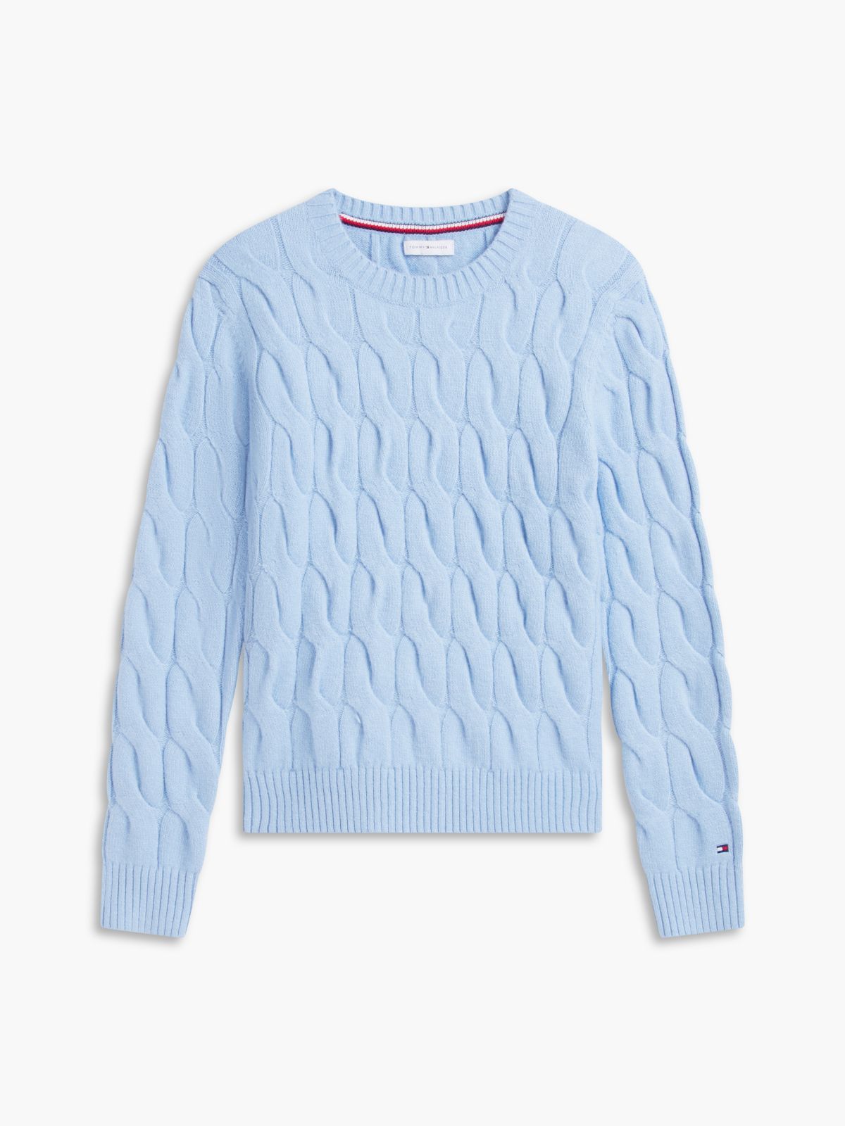 TH Soft Touch Cable Knit Crewneck Sweater — Well Water