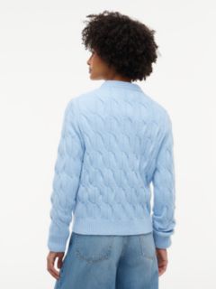 TH Soft Touch Cable Knit Crewneck Sweater — Well Water 4