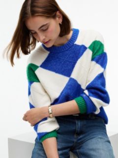 Argyle Crewneck Sweater — Cobalt 3