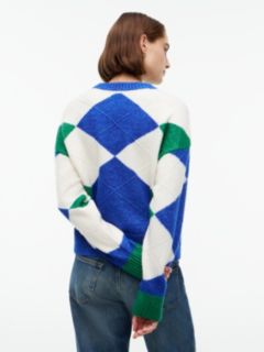 Argyle Crewneck Sweater — Cobalt 4