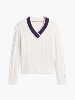 Cable Knit Cricket Sweater — Rich Cream 5