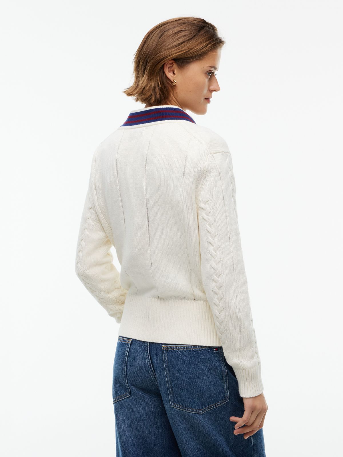Cable Knit Cricket Sweater — Rich Cream