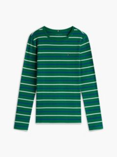 Long-Sleeve Striped Favorite T-Shirt — Nouveau Green Multi 5