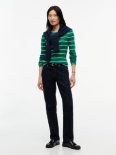 Long-Sleeve Striped Favorite T-Shirt — Nouveau Green Multi 2