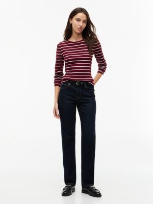 Женские футболки Tommy Hilfiger Long-Sleeve Striped Favorite T-Shirt — фото 2
