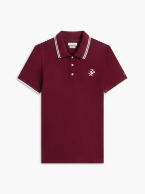 Женские топы Tommy Hilfiger Script Monogram Tipped Polo — фото 5