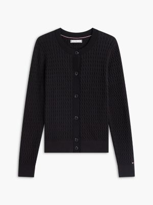 Женские кардиганы Tommy Hilfiger Cable Knit Crewneck Cardigan — фото 5