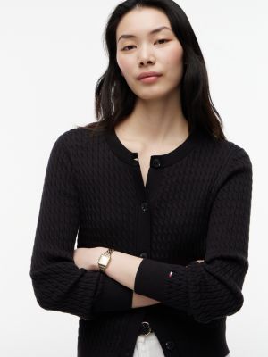 Женские кардиганы Tommy Hilfiger Cable Knit Crewneck Cardigan — фото 3