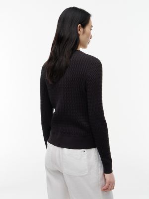 Женские кардиганы Tommy Hilfiger Cable Knit Crewneck Cardigan — фото 4