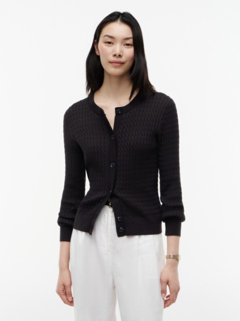 Женские кардиганы Tommy Hilfiger Cable Knit Crewneck Cardigan