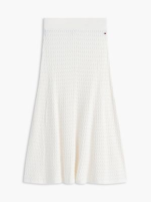 Tommy Hilfiger Cable Knit Midi Skirt — фото 5