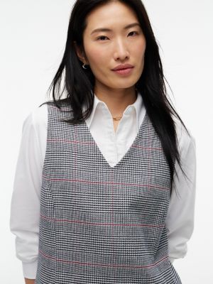 Женское платье Tommy Hilfiger Glen Plaid Sleeveless Mini, цвет: Тёмно-синий — фото 2