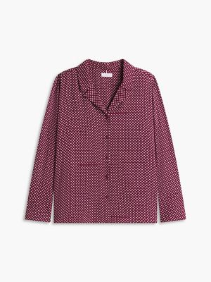 Пижамный топ Crepe, с принтом — Tommy Hilfiger, цвет: Бордовый — фото 6
