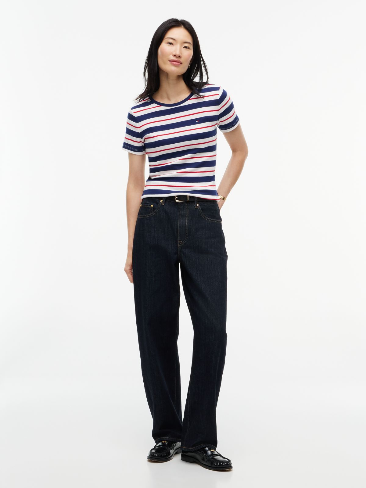 Striped Favorite T-Shirt — Preppy Navy Multi