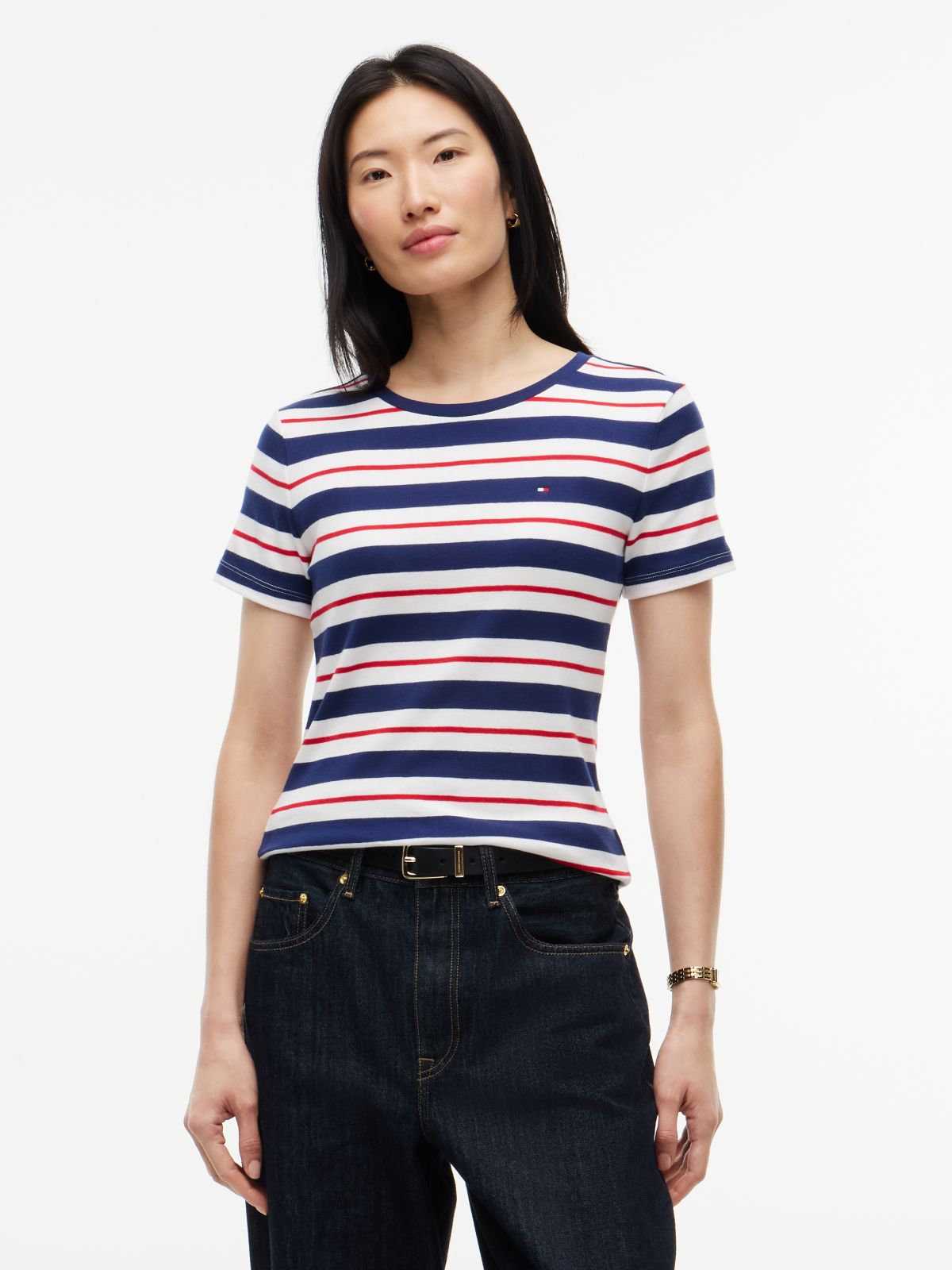Striped Favorite T-Shirt — Preppy Navy Multi