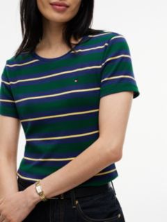 Striped Favorite T-Shirt — Emerald Multi 3
