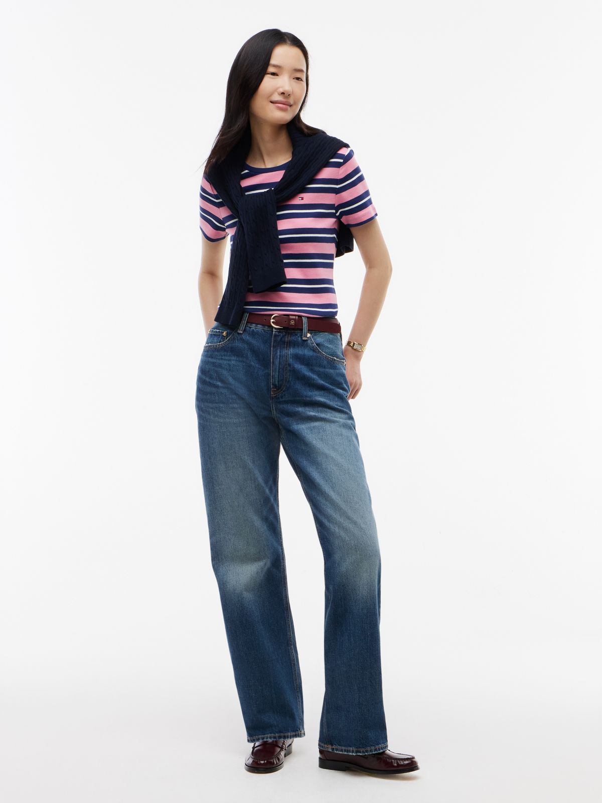 Striped Favorite T-Shirt — Mystic Pink Multi