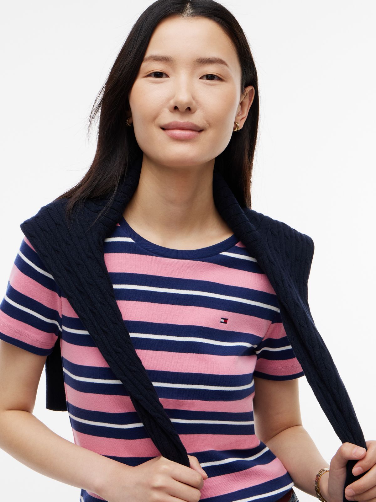 Striped Favorite T-Shirt — Mystic Pink Multi