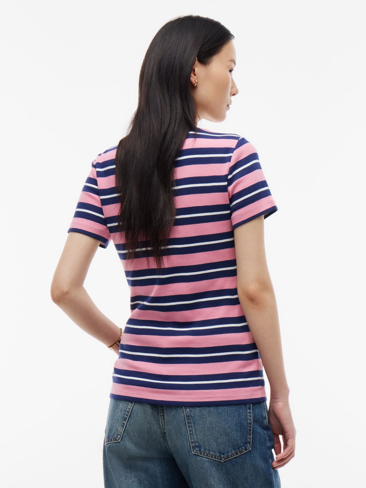 Striped Favorite T-Shirt — Mystic Pink Multi
