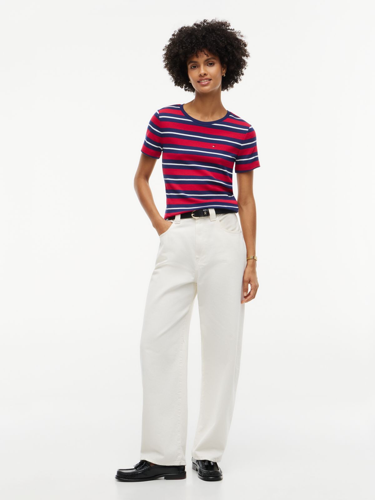 Striped Favorite T-Shirt — Rhubarb Multi