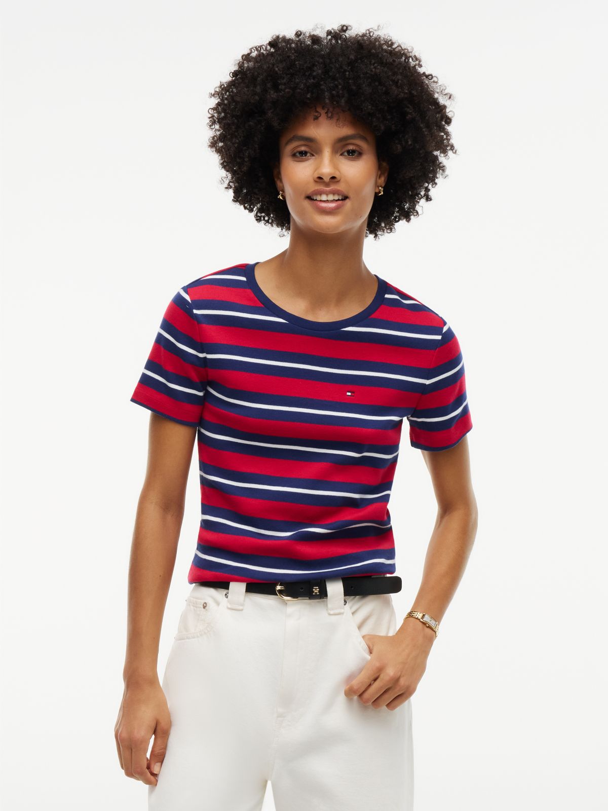 Striped Favorite T-Shirt — Rhubarb Multi