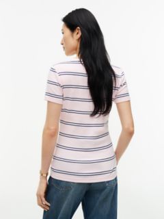 Striped V-Neck Favorite T-Shirt — Pink Stripe 4