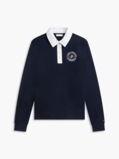 Crest Interlock Rugby T-Shirt — Navy Blue 5