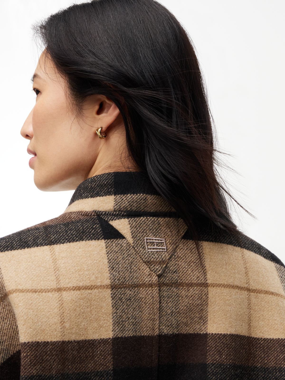 Heathered Wool-Blend Bomber Jacket — Clayed Pebble Multi