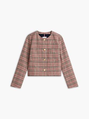 Женская куртка Tommy Hilfiger Gold-Button Tweed Lady, цвет: Песочный — фото 5