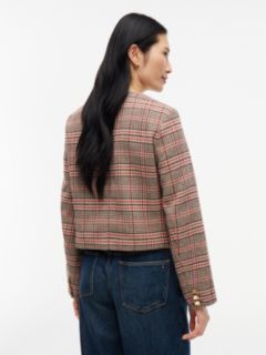 Gold-Button Tweed Lady Jacket — Gulf Sand 4