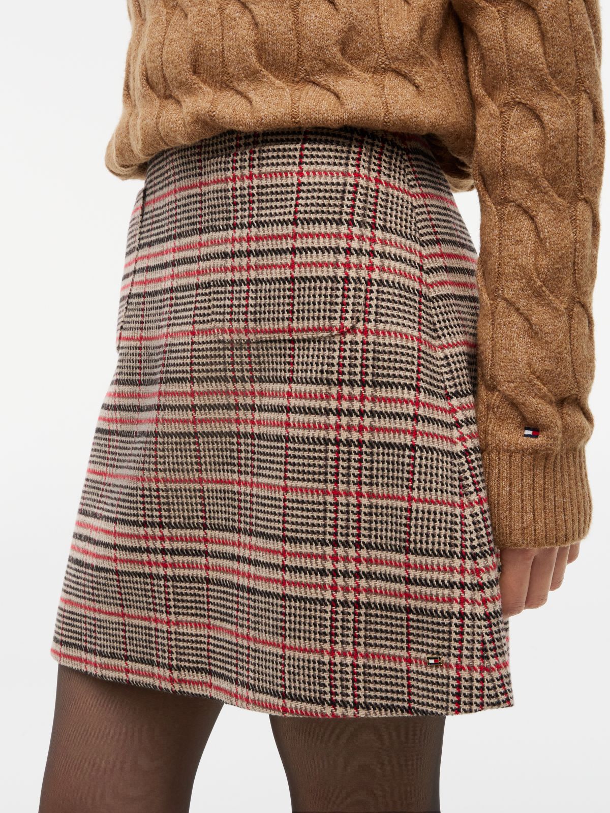 Tweed Mini Skirt — Gulf Sand Multi