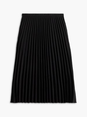Женская юбка Tommy Hilfiger Pleated Midi, цвет: Чёрный — фото 5