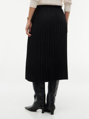 Женская юбка Tommy Hilfiger Pleated Midi, цвет: Чёрный — фото 4