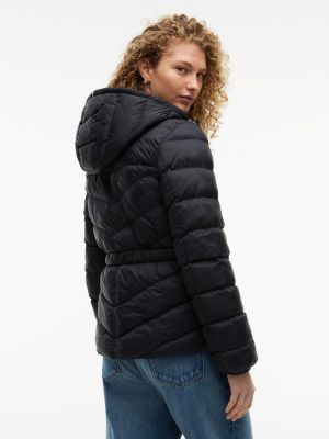 Женские куртки Tommy Hilfiger Lightweight Quilted Hooded Jacket — фото 5