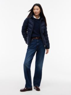 Lightweight Quilted Hooded Jacket — Navy Blue 2