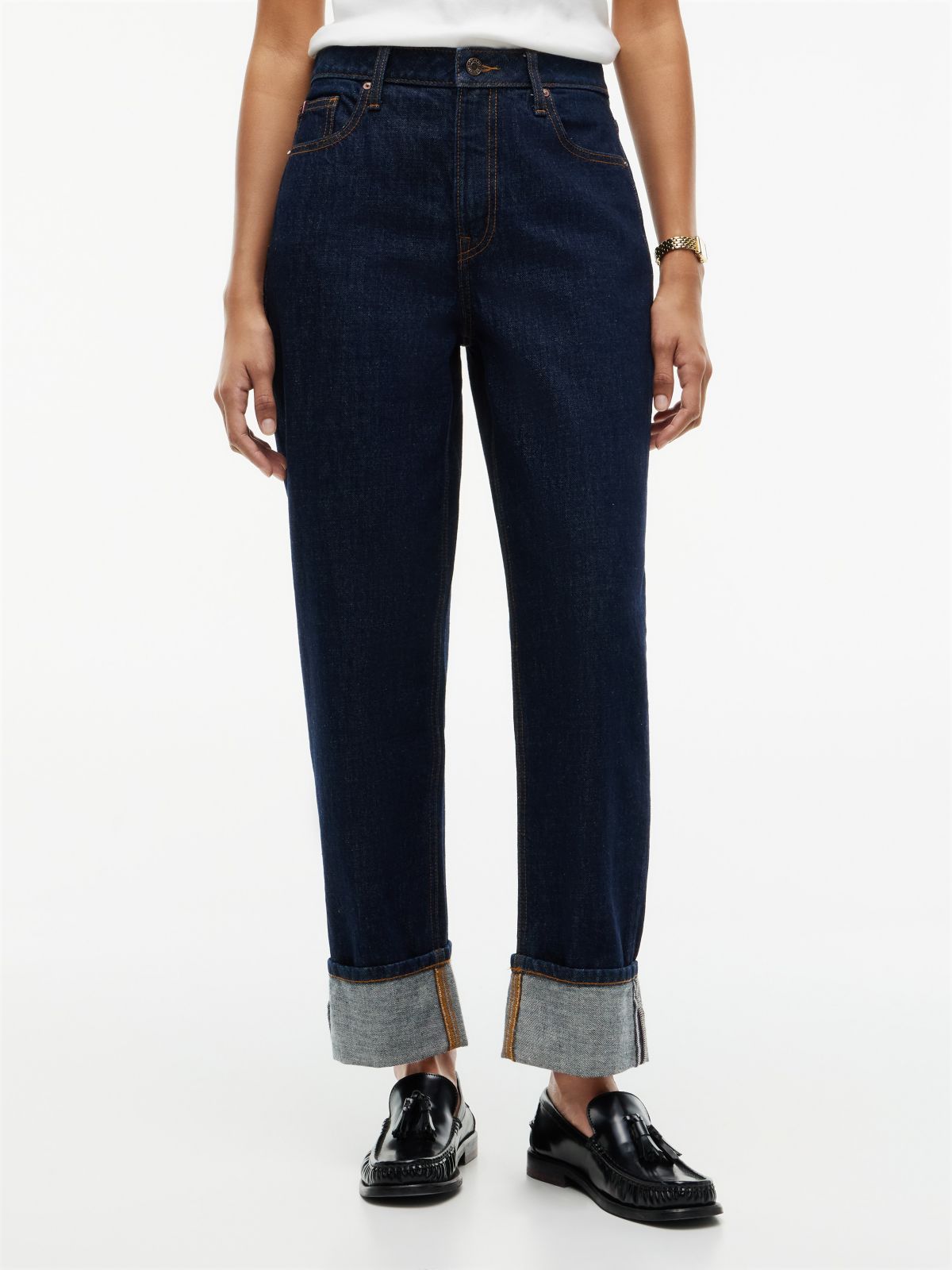 High-Rise Classic Straight Jean — Rinse