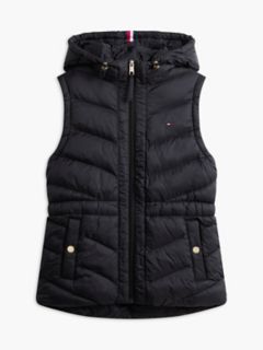 Lightweight Quilted Hooded Vest — Black 5