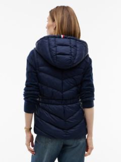 Lightweight Quilted Hooded Vest — Navy Blue 4