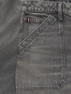 Stretch High-Rise Barrel Jean — Washed Grey 8