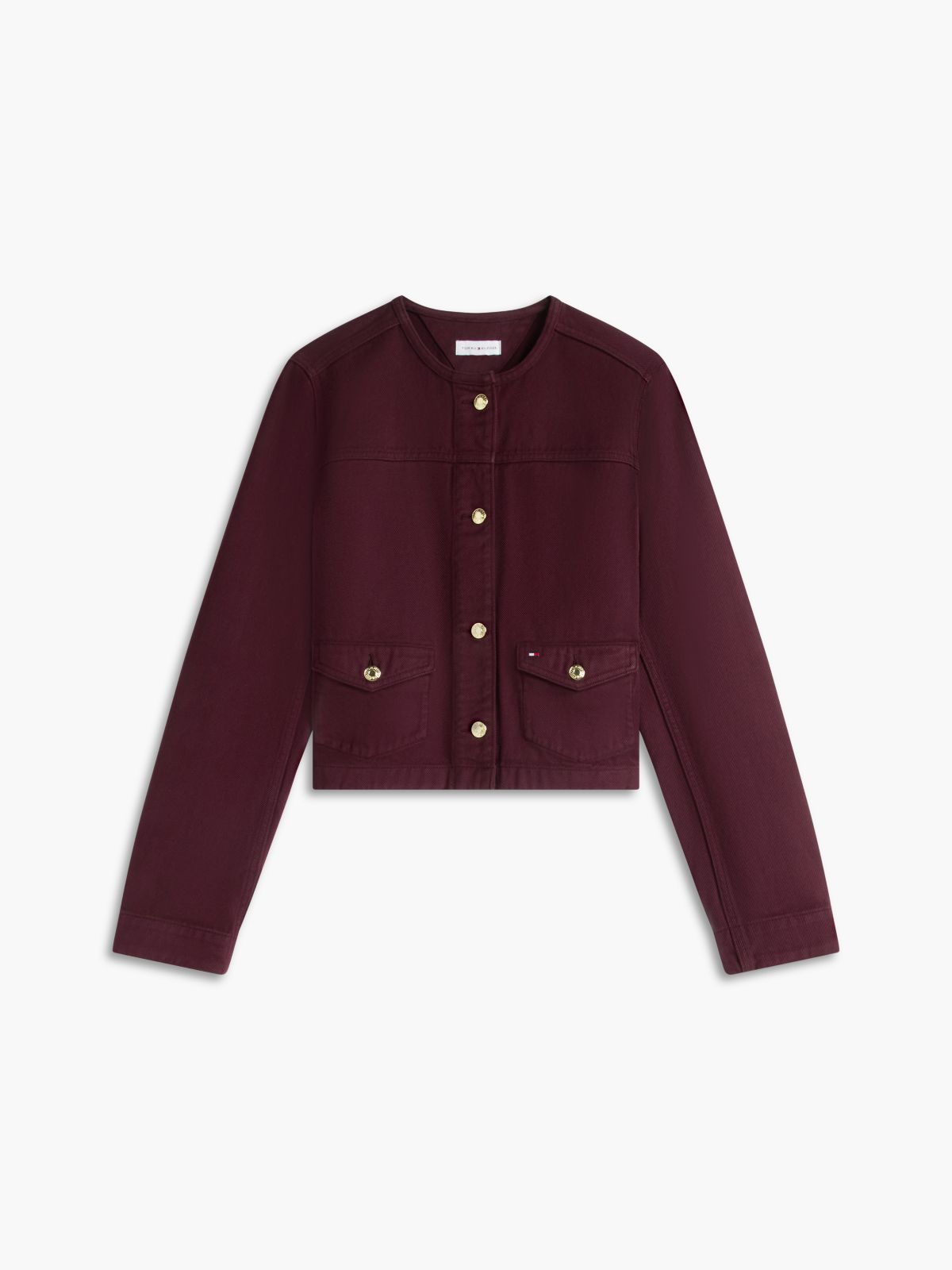 Denim Lady Jacket — Burgundy