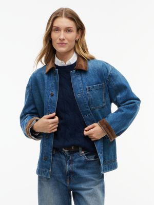 Denim Chore Jacket, Medium Wash