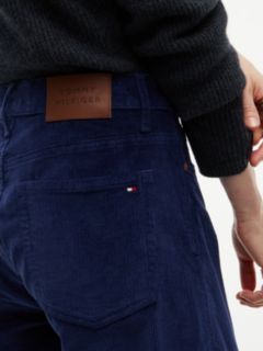 Stretch Corduroy Wide Leg Pant — Carbon Navy 3