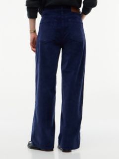 Stretch Corduroy Wide Leg Pant — Carbon Navy 4