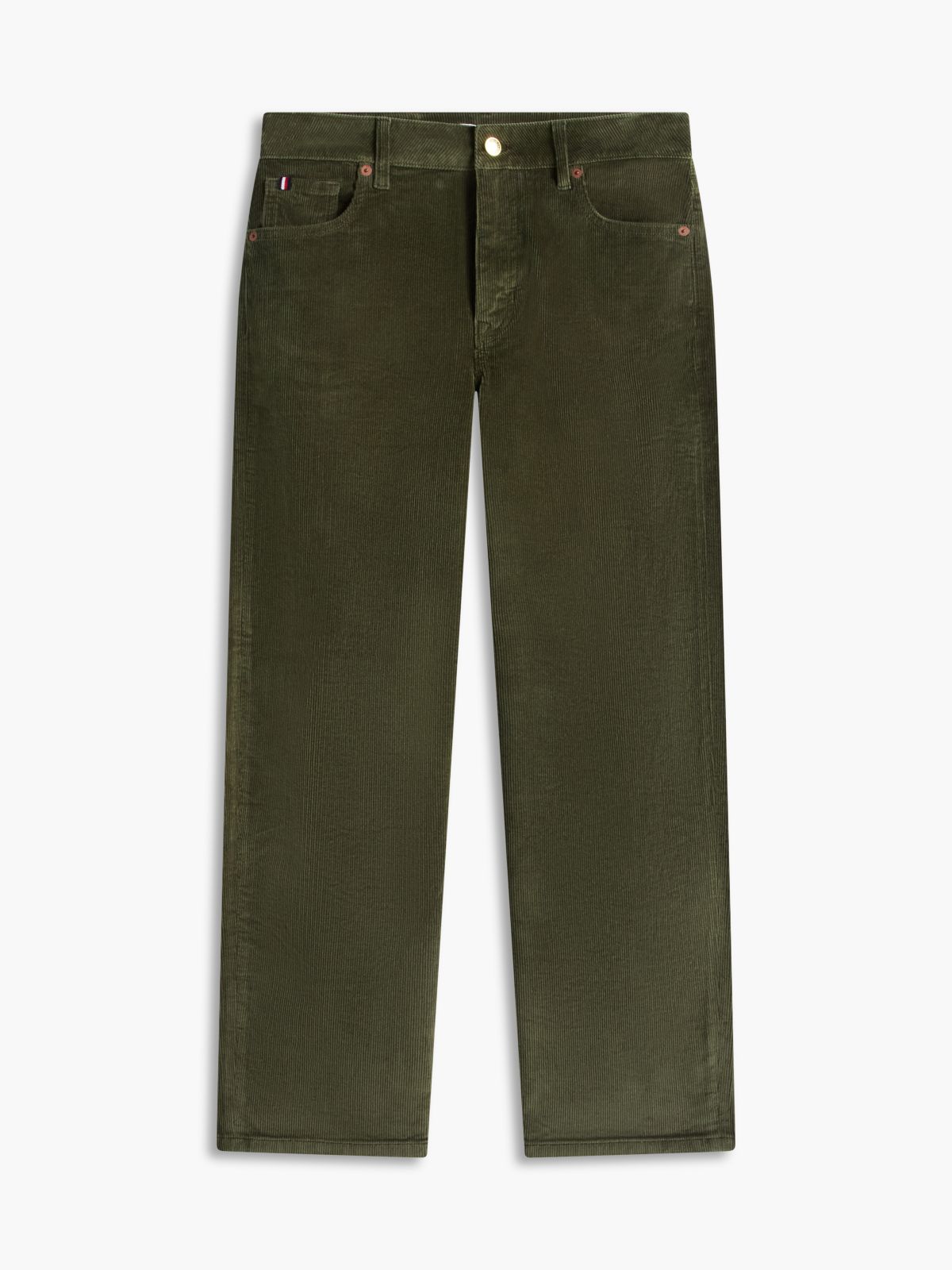 Stretch Corduroy Wide Leg Pant — Huntsman Green