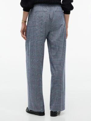 Женские брюки Tommy Hilfiger Glen Plaid Wide Leg Stretch Pant, цвет: Синий — фото 4