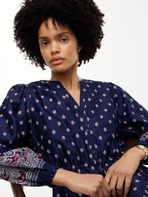 Женские платья Tommy Hilfiger Foulard Print Sateen Tiered Midi Dress — фото 3