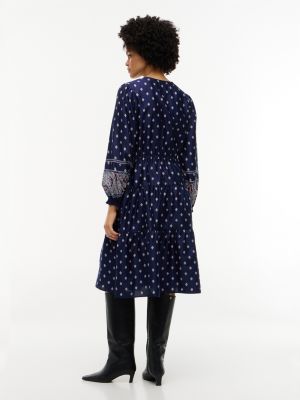 Женские платья Tommy Hilfiger Foulard Print Sateen Tiered Midi Dress — фото 4