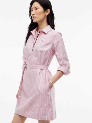 Tommy Hilfiger Belted Striped Oxford Shirtdress — фото 3